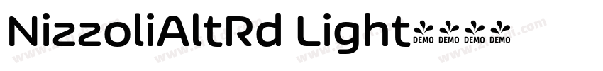 NizzoliAltRd Light字体转换